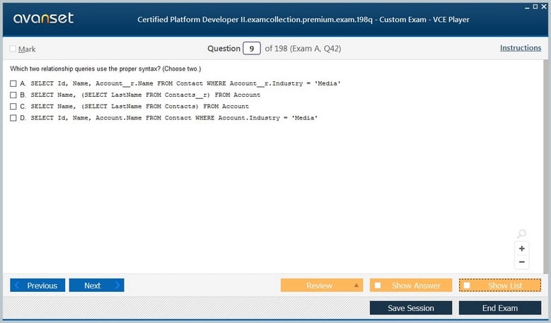 Certified Platform Developer II Premium VCE Screenshot #1